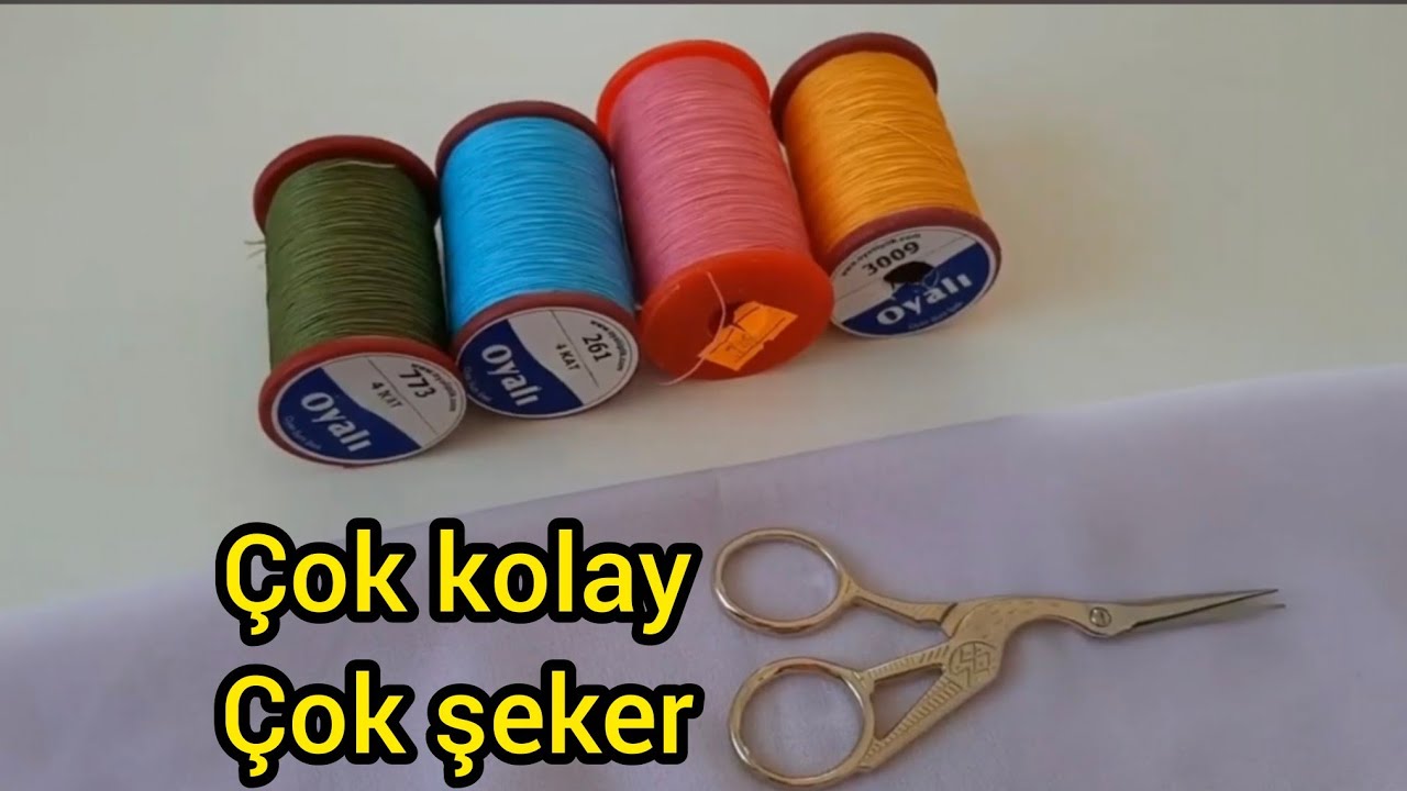 Çok kolay çok şeker iğne oyası
