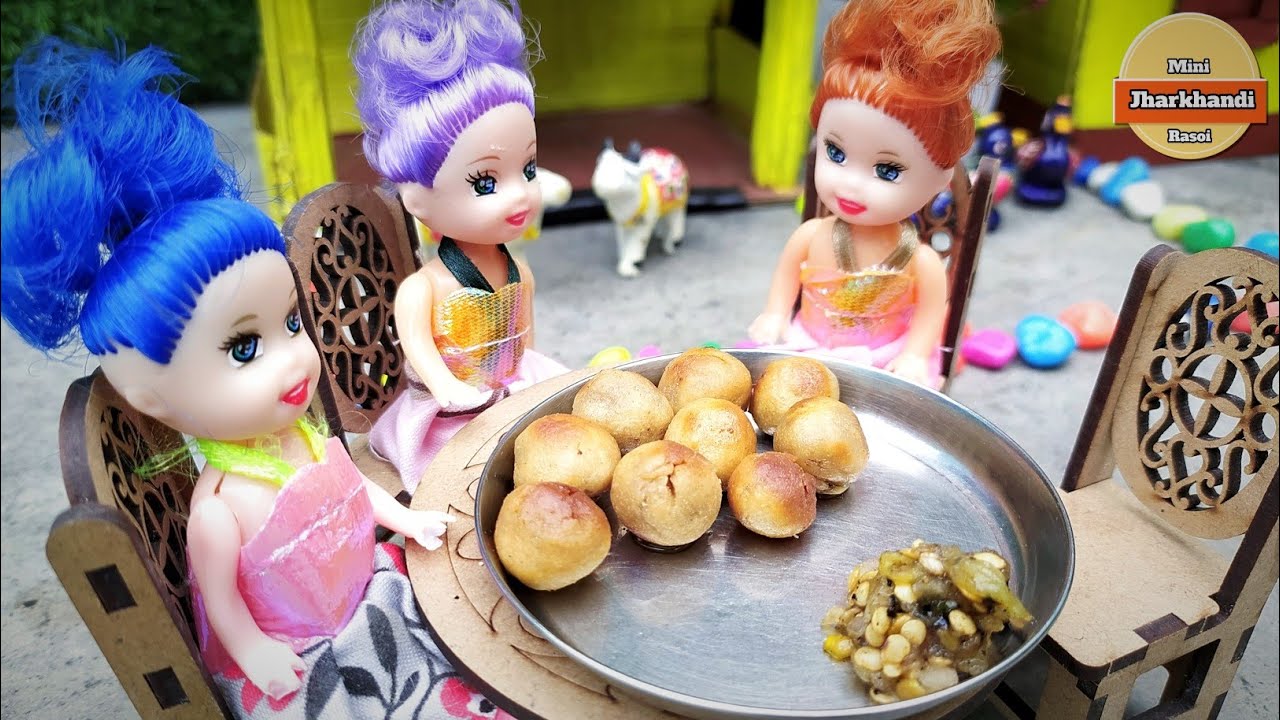 Miniature Litti Chokha | Mini Village Cooking |Traditional Bihari Food in Tiny Kitchen 