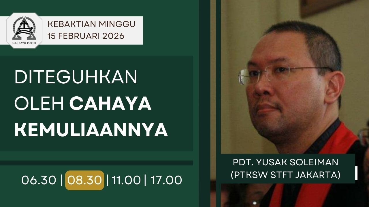 Kebaktian Minggu - DITEGUHKAN OLEH CAHAYA KEMULIAANNYA| Pdt. Yusak Soleiman