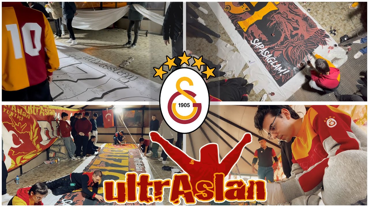 🌟ultrAslan Nasıl Pankart Hazırlar?? (ultrAslan Düziçi Set Pankart Hikayesi) #Galatasaray #ultrAslan