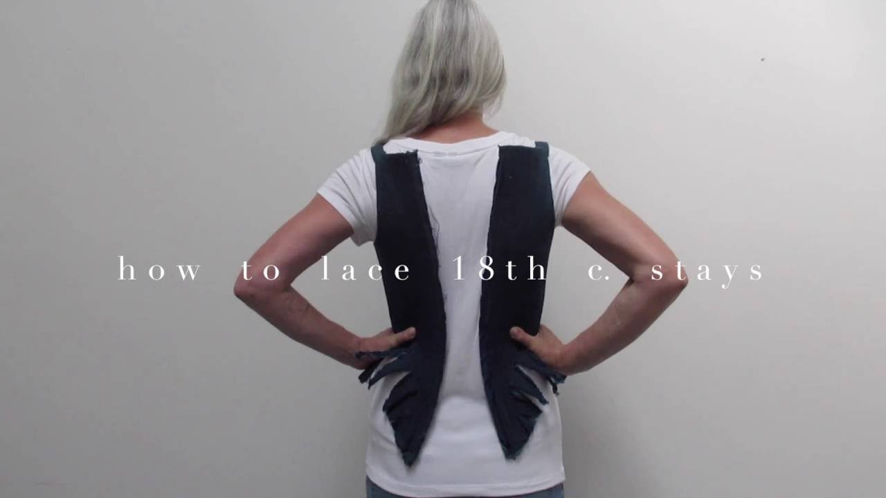 how to lace 18th century stays