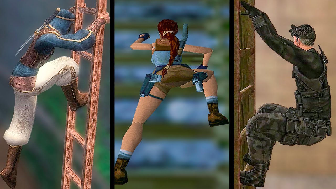 Ladder Animations in 50 Different Video Games