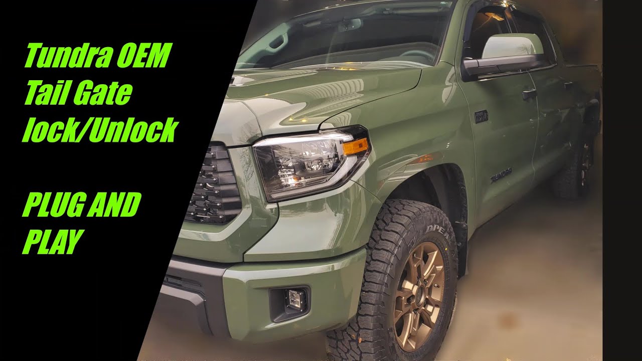 2020 Toyota Tundra Pro | OEM Toyota Tailgate Lock/Unlock Installation Video.