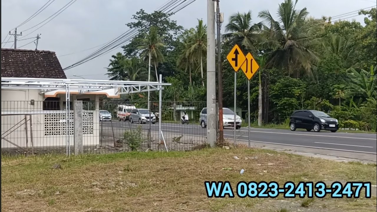 Tanah SHM pekarangan hadap jln raya Jogja - wates MURAH SEKALI luas tanah 1.000 m Ld 25 m ±