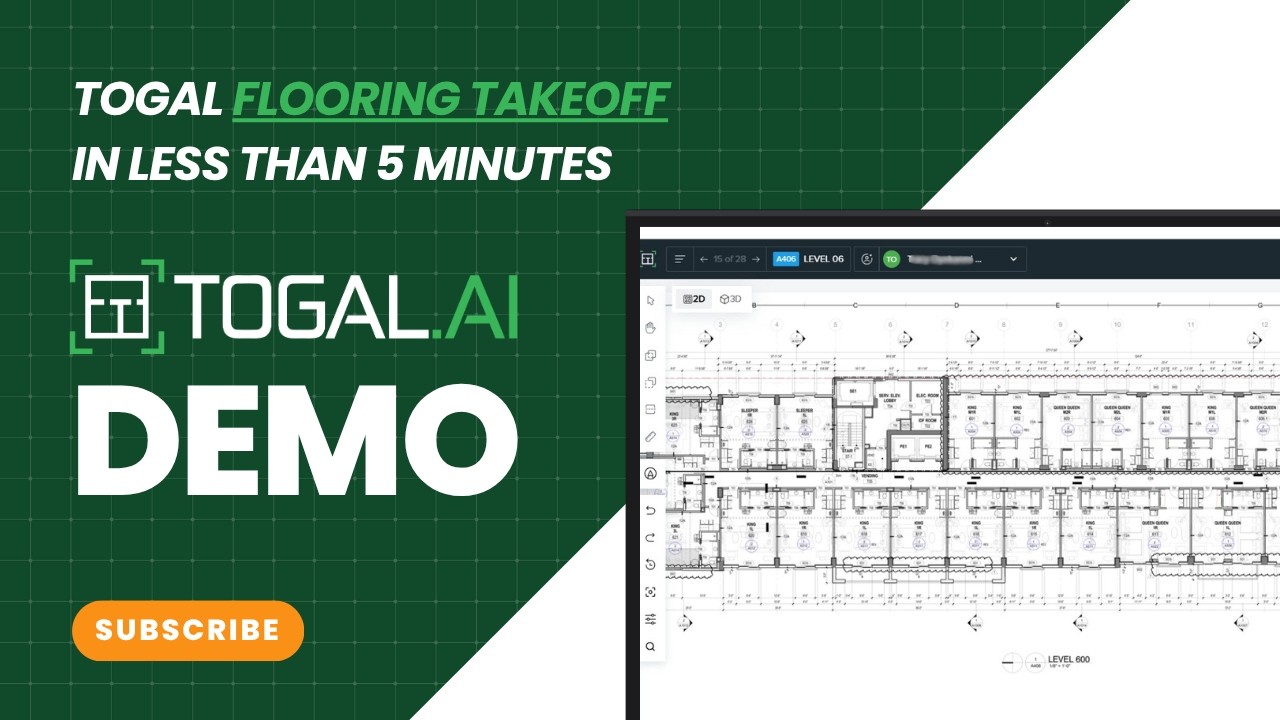 4.5 min Flooring Takeoff in Togal.AI