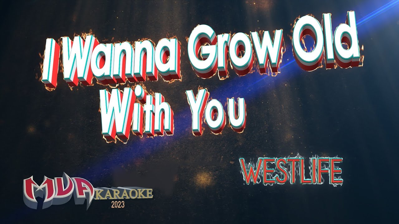I Wanna Grow Old With You  | karaoke version | westlife
