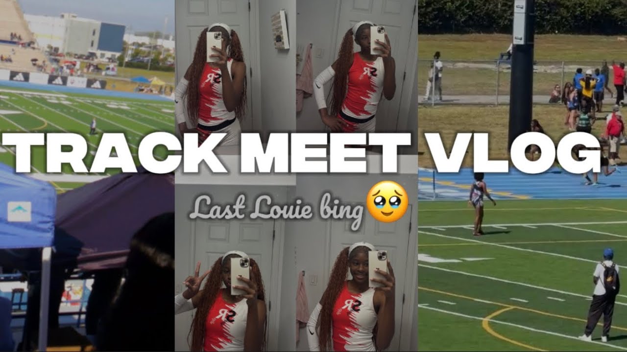 Track Meet Vlog❤️🖤/ My last Louie bingg 😢 #senioryear ￼