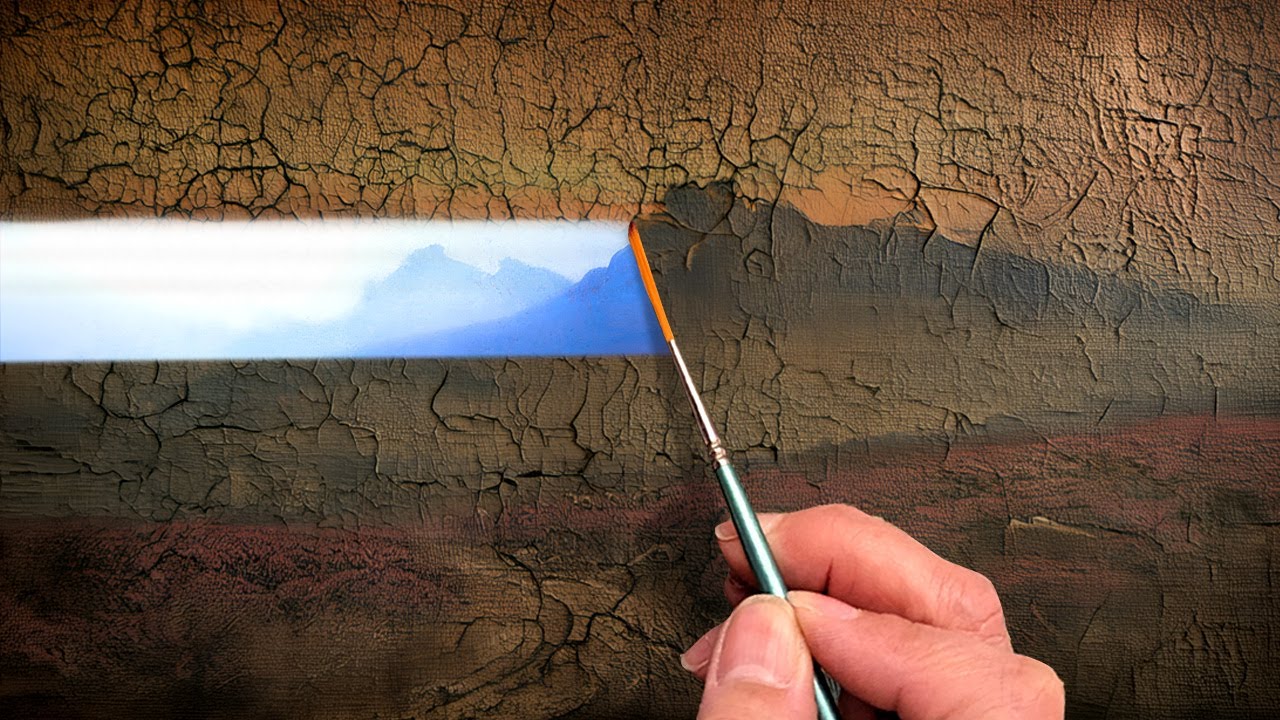 When Professionals Restore A Moldy Watercolor Painting