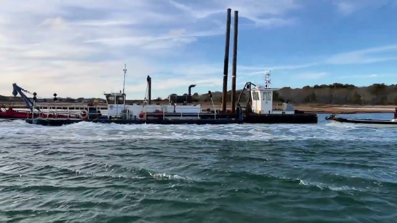 County Dredge Sand Shifter Returns to Popponesset Bay After Record Dredging Project