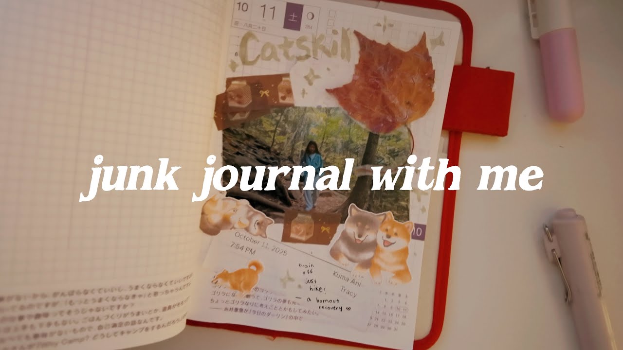 let's save pieces of autumn in the hobonichi techo  🍂 vlog and journal with me