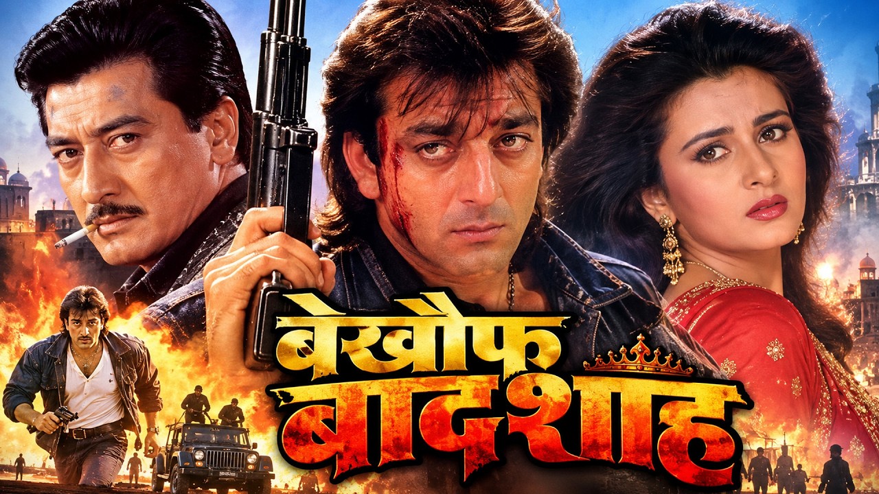 बेखौफ बादशाह | Sanjay Dutt, Danny Denzongpa, Poonam | Old Bollywood Superhit Full Action Movie