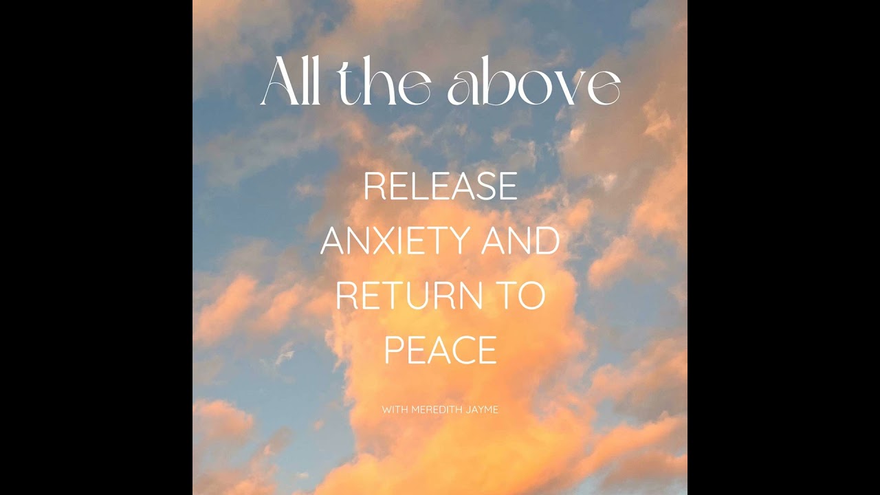 Affirmation Meditation to Release Anxiety and Return to Peace 🌀💜