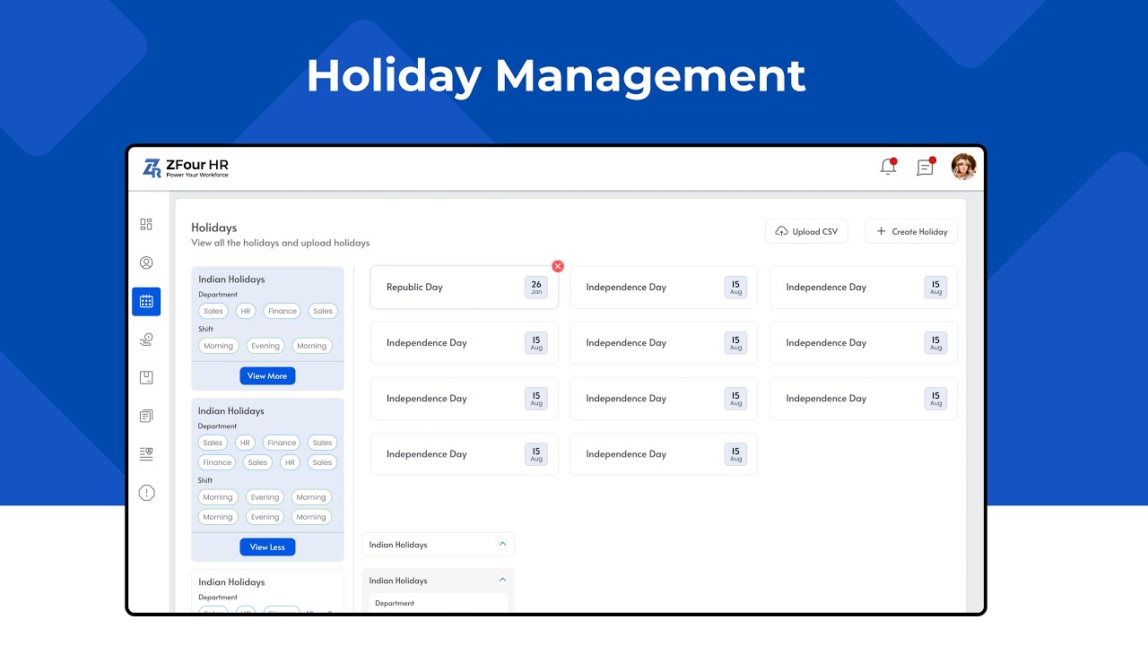 Master Holiday Management: ZFour HRMS Quick Setup Guide | | #zfourhrms #training #trendingnow