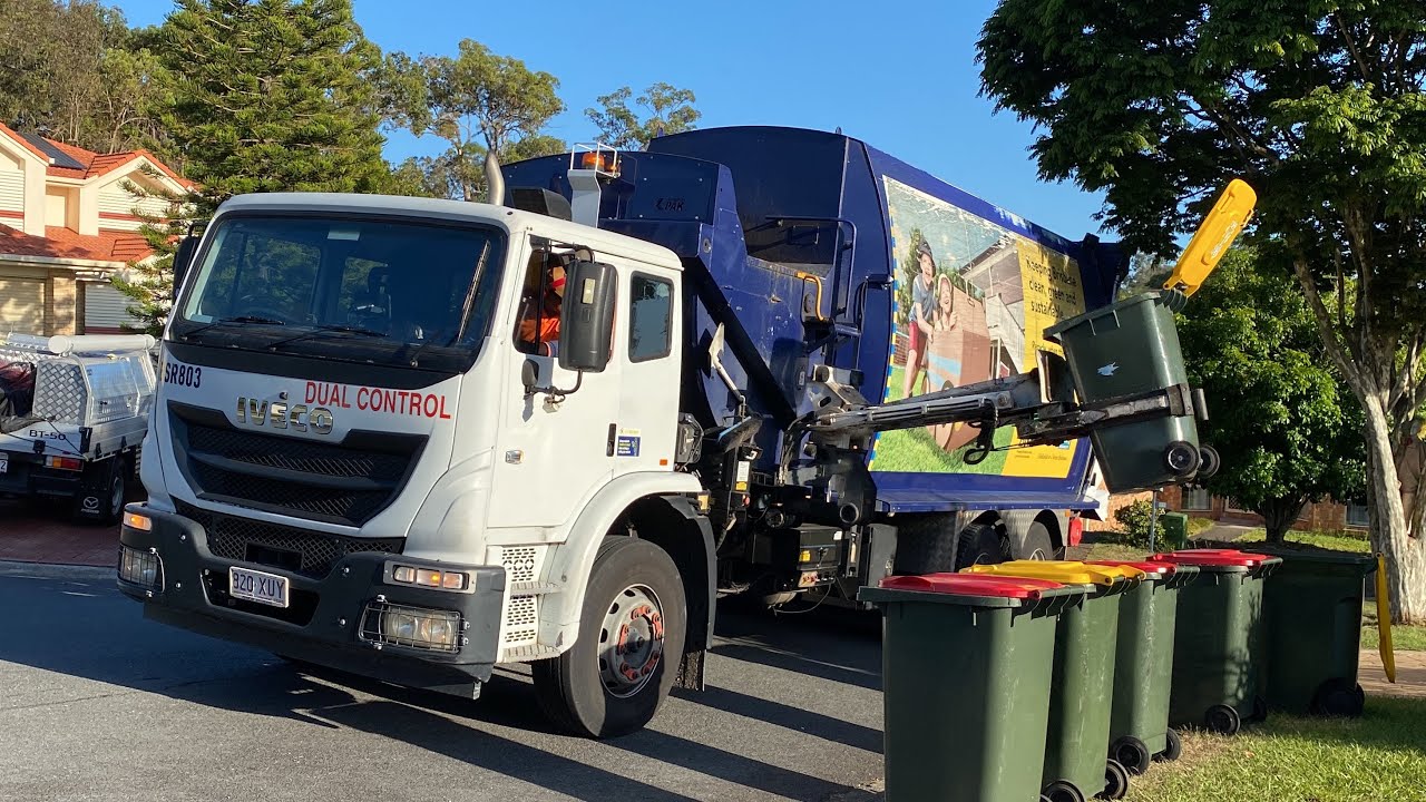 Brisbane recycling with BSR 803 with the lid flipper Jason