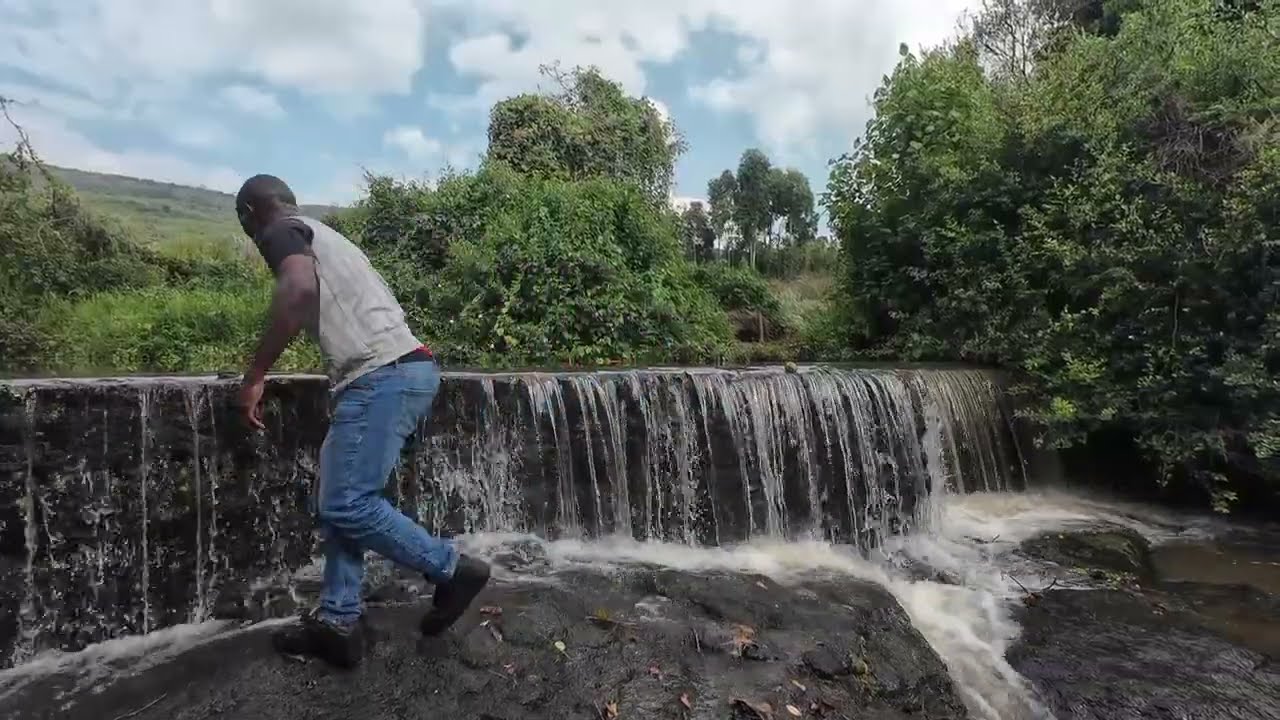 Camping in the wild #asmr sound of nature[water fall ]