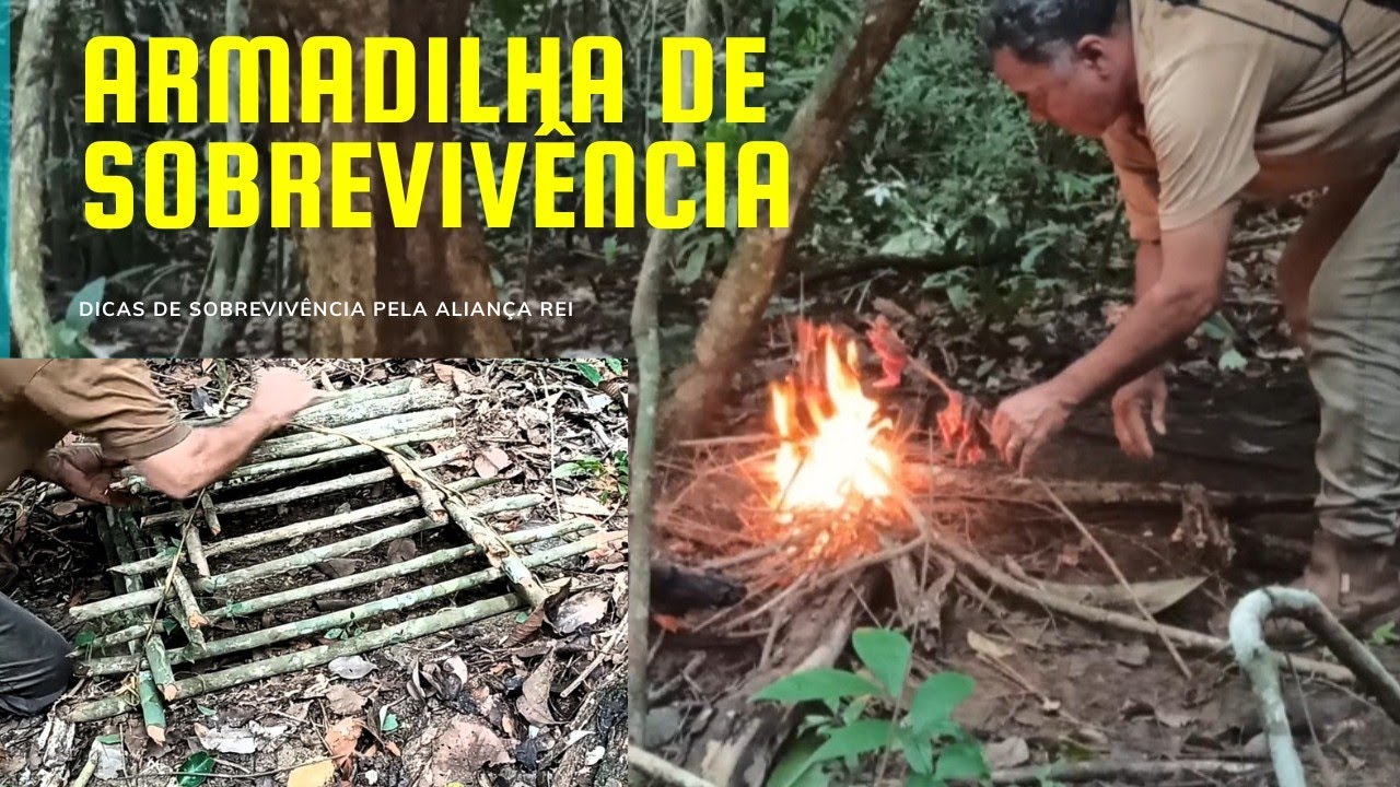 MAIS um PERNOITE NA SELVA! A ARMADILHA FUNCIONOU BEM.