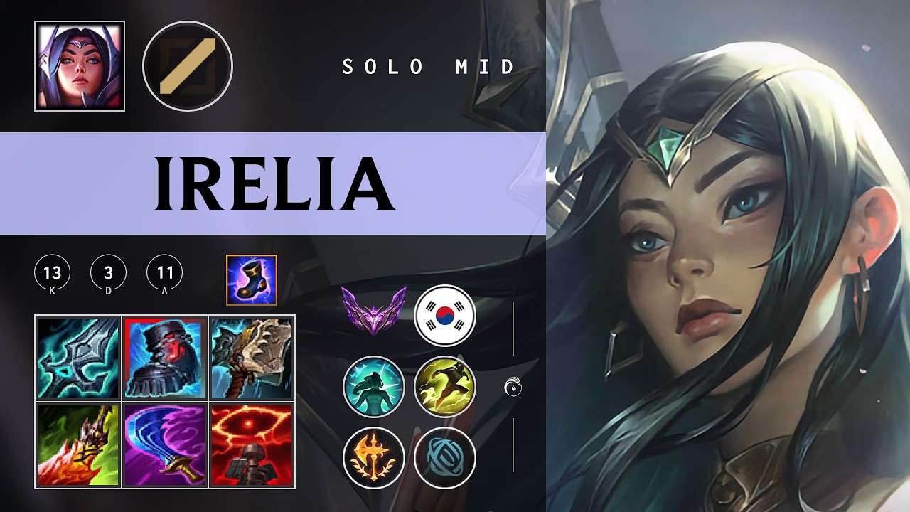 Irelia Mid vs Lissandra - KR Master Patch 26.04