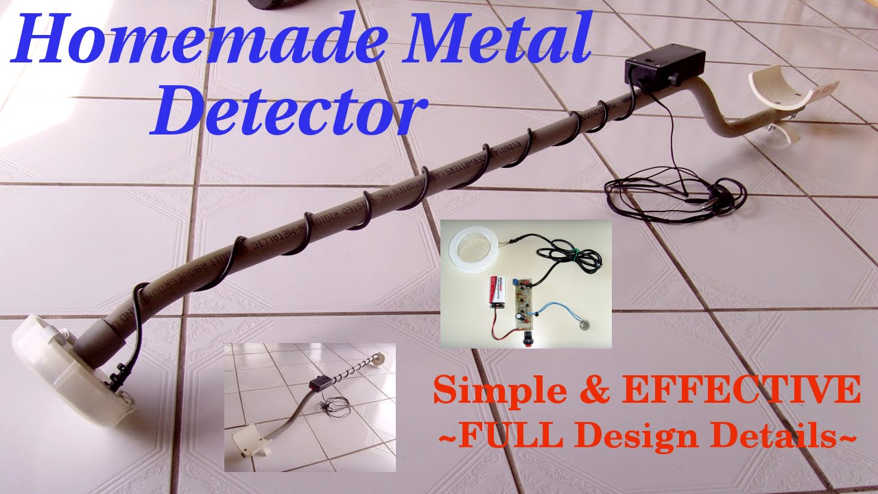 HOMEMADE METAL DETECTOR ~ Simple & Sensitive(Schematic)