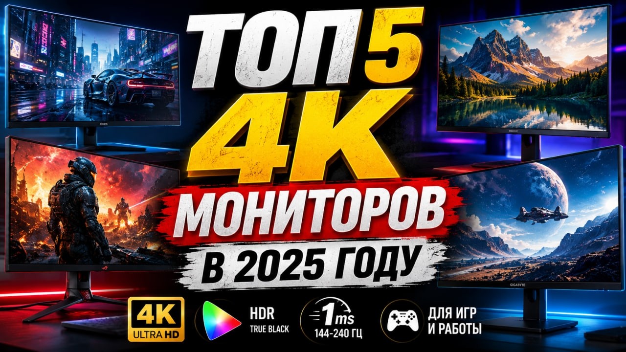 ТОП 5 4K Мониторов 2025 - Какой монитор выбрать?
