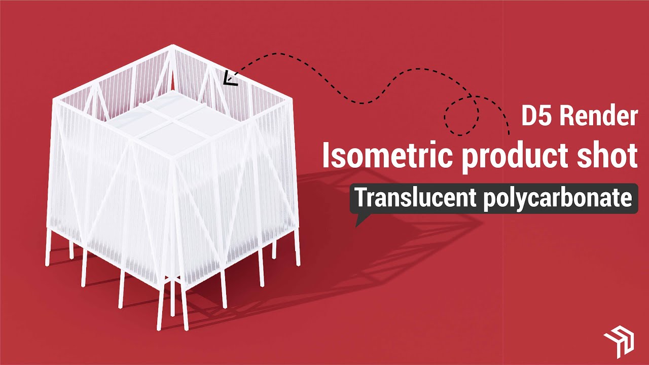 Isometric product shot |  Polycarbonate Material | D5 Render ✨
