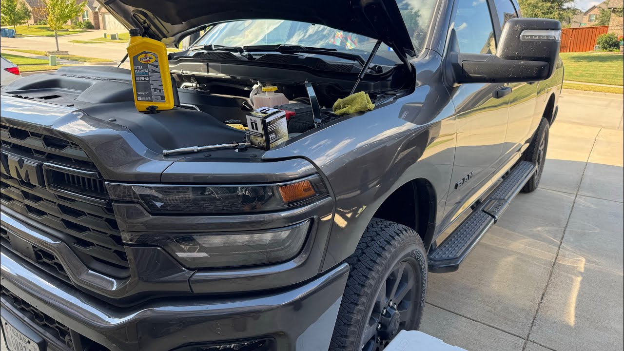Замена масла в Ram 2500 6.4 2025 года — Pennzoil Ultra Platinum 1K Break In