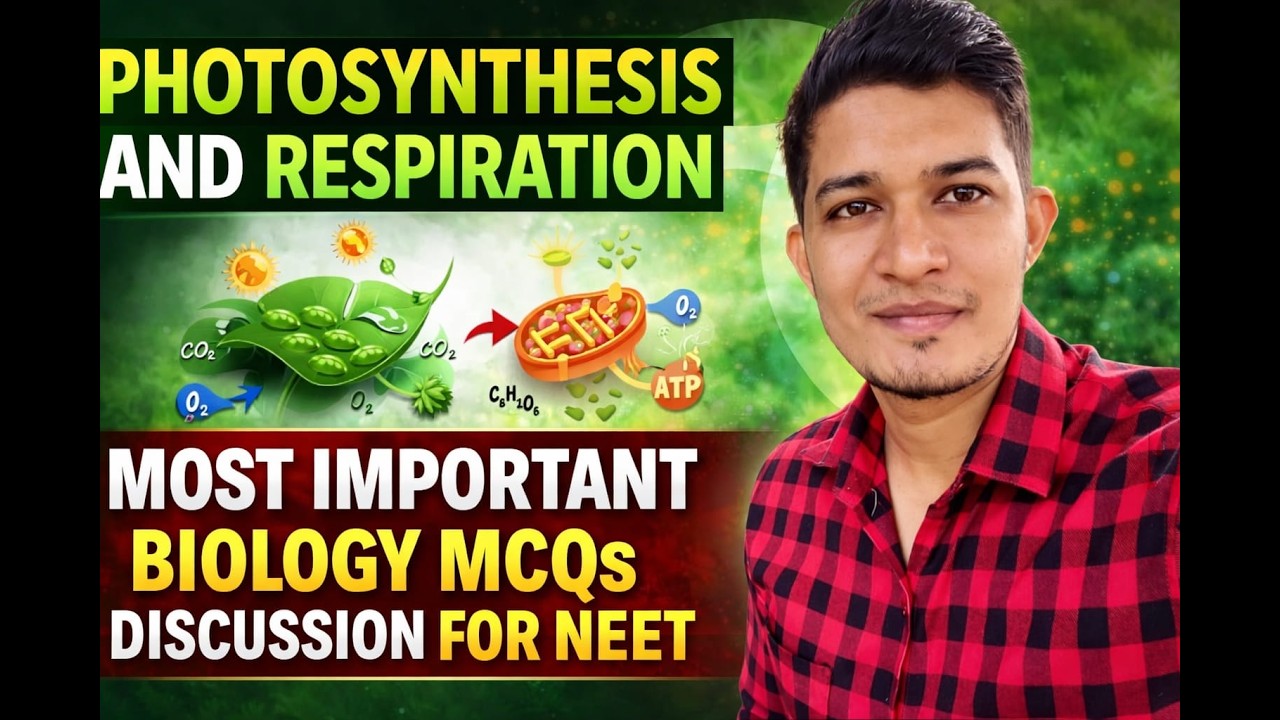 PHOTOSYNTHESIS AND RESPIRATION  MOST IMP MCQS // LETS DISCUSSION