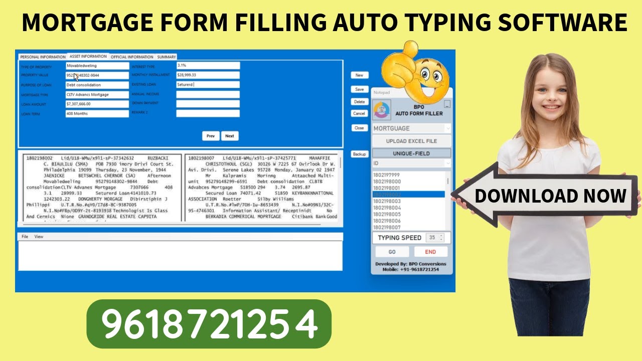 Mortgage Form Filling Auto Typing Software Free Download | Step by Step Tutorial (2025)