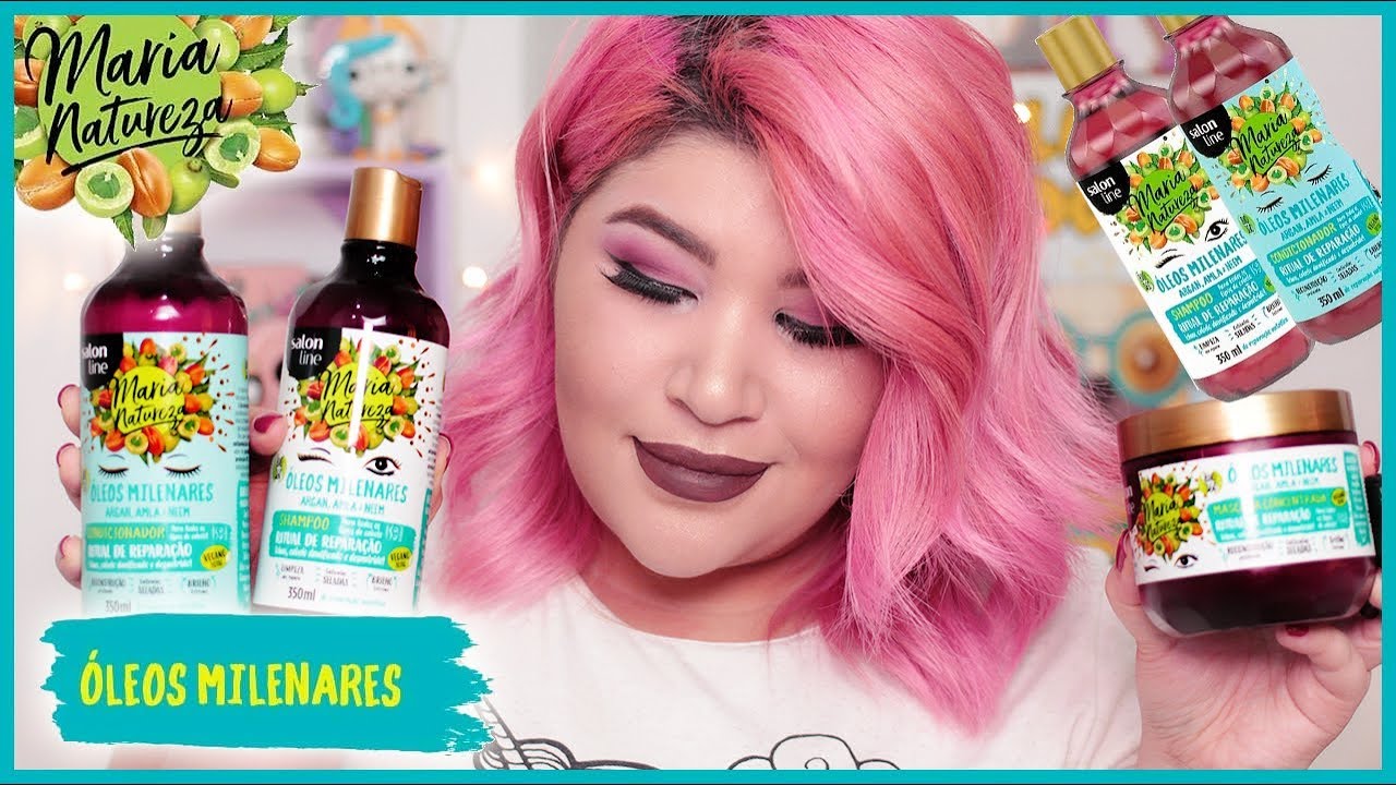 🌱&Oacute;LEOS MILENARES MARIA NATUREZA - SALON LINE [No/Low Poo/Vegano]