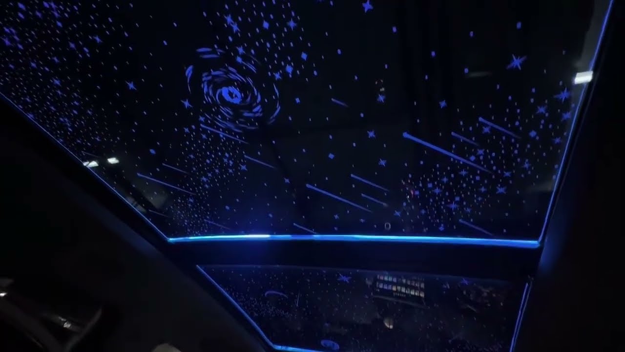 How to install the car sunroof ambient light,show the charming lighting effect#sunroof #ambient