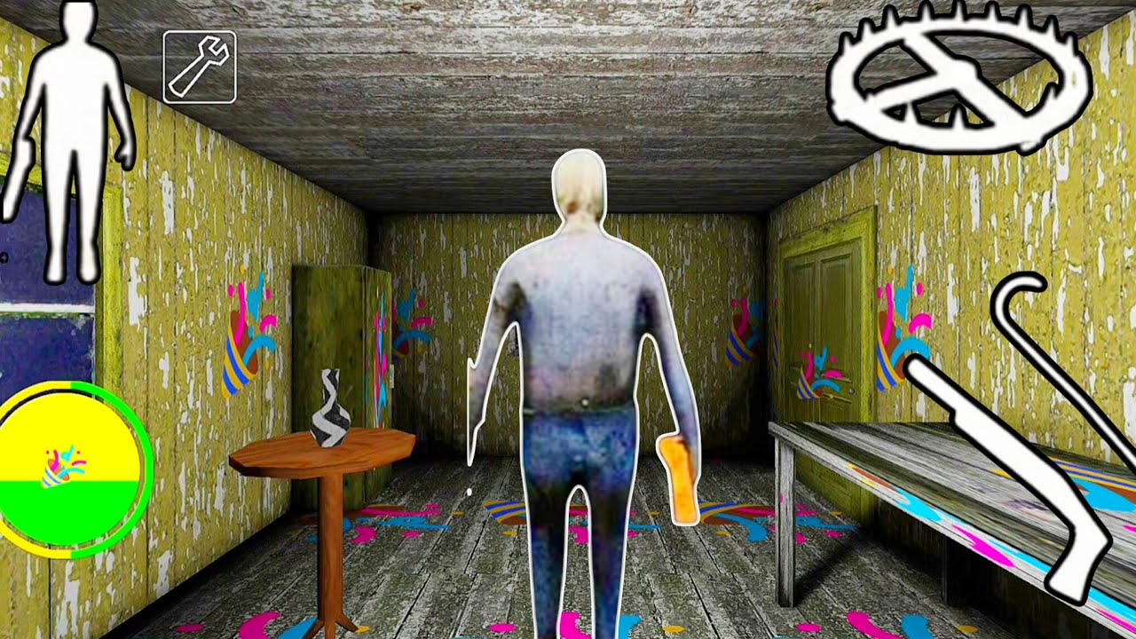 Playing as Grandpa in Granny Chapter 1 Mod Menu | Granny Chapter 1 Horror Escape #granny 