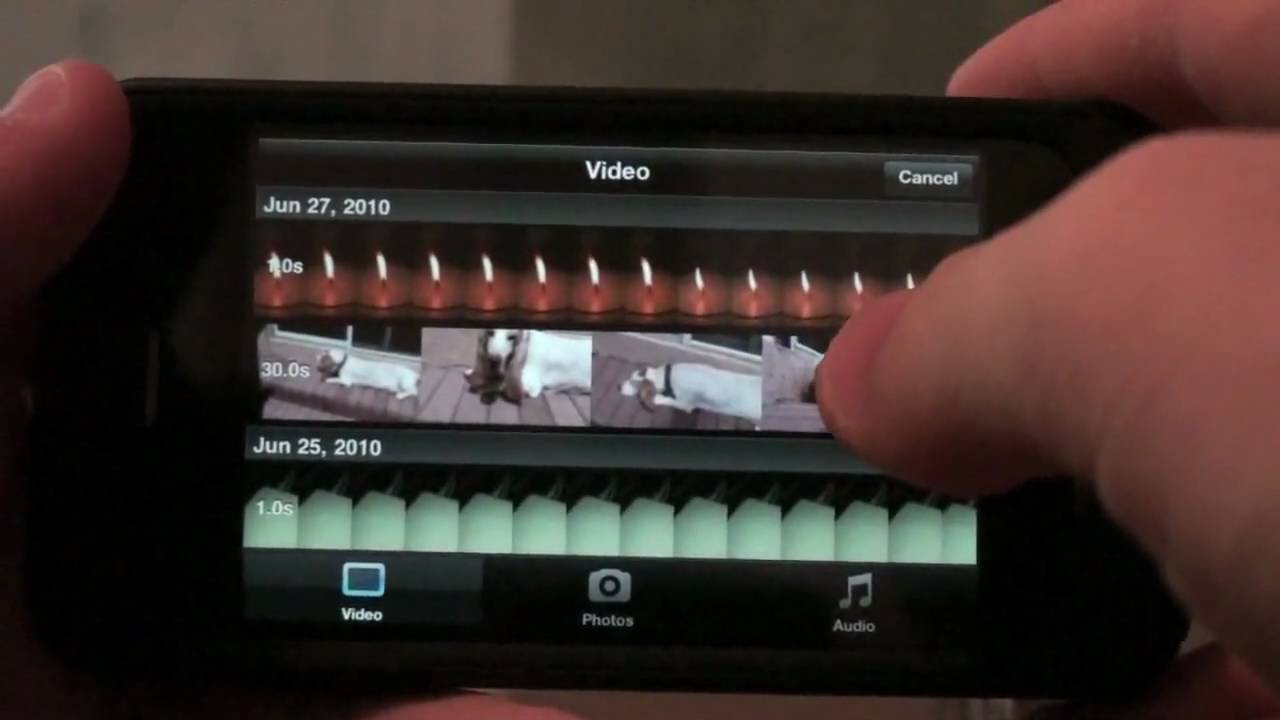 Учебное пособие по iMovie для iPhone