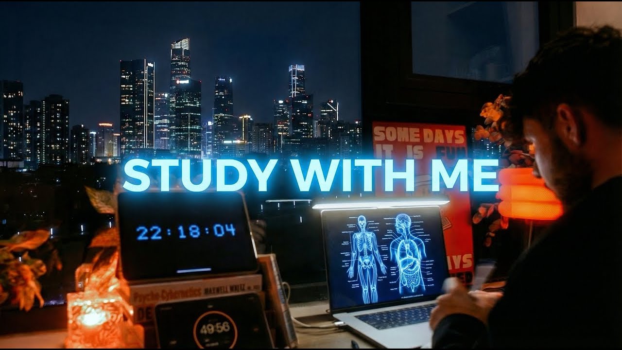 1-Hour Study With Me - Pomodoro, Medical Student, Hyperfocus