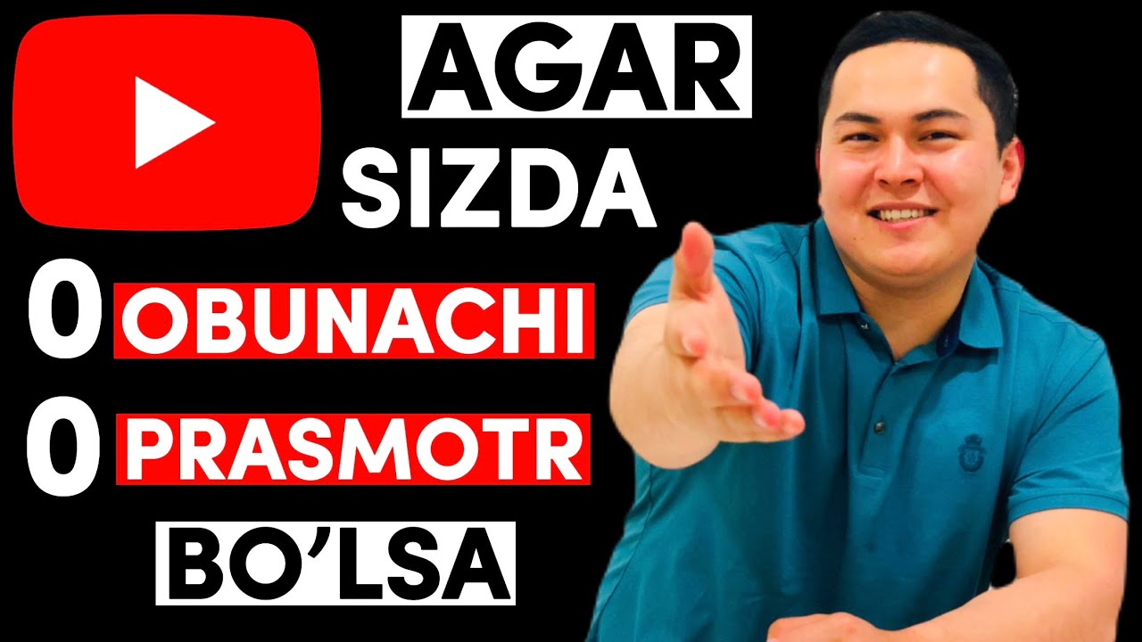 Bu videoni ko’rmasdan YOUTUBE kanali ochmang! Youtube kanalini rivojlantirish yo’llari.