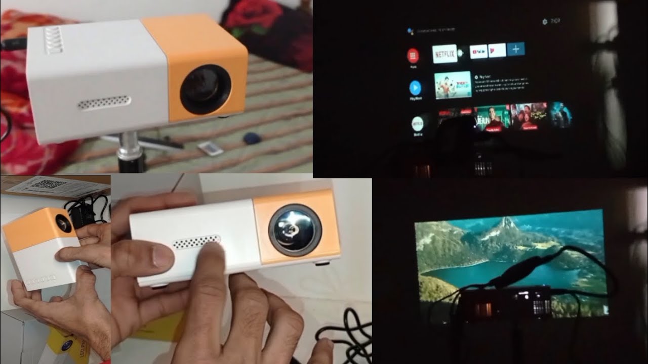 LED  projector unboxing smart TV stick ke sath 2024