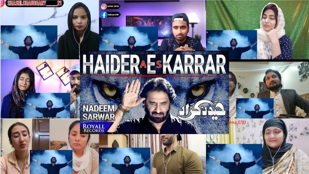 Haider e Karrar Mix Reaction | Haider E Karrar | Mashup Reaction on Noha | Nadeem Sarawar | PeaceTV