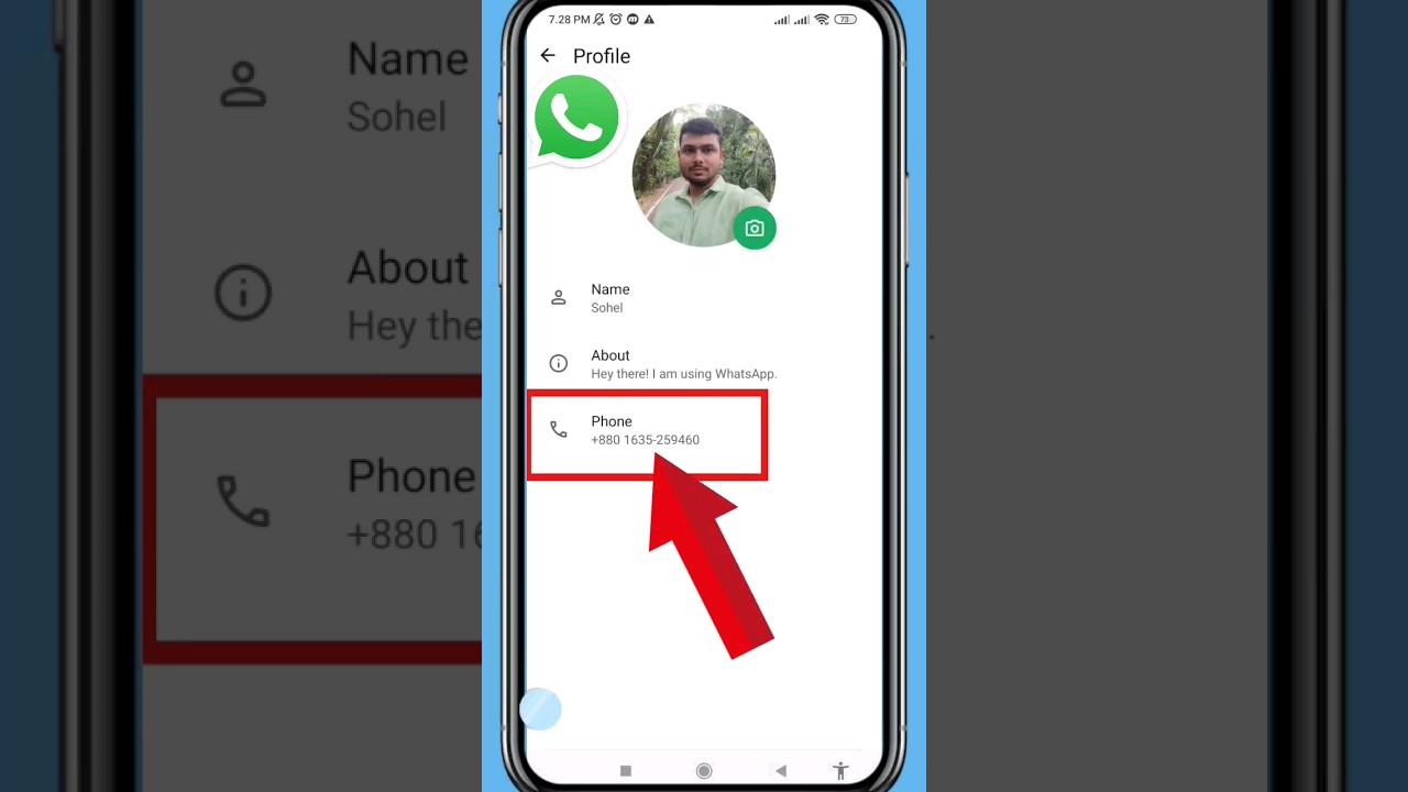 Как скрыть номер WhatsApp | Скрыть номер WhatsApp #whatsapp#shorts#whatsappphonenumberhide#
