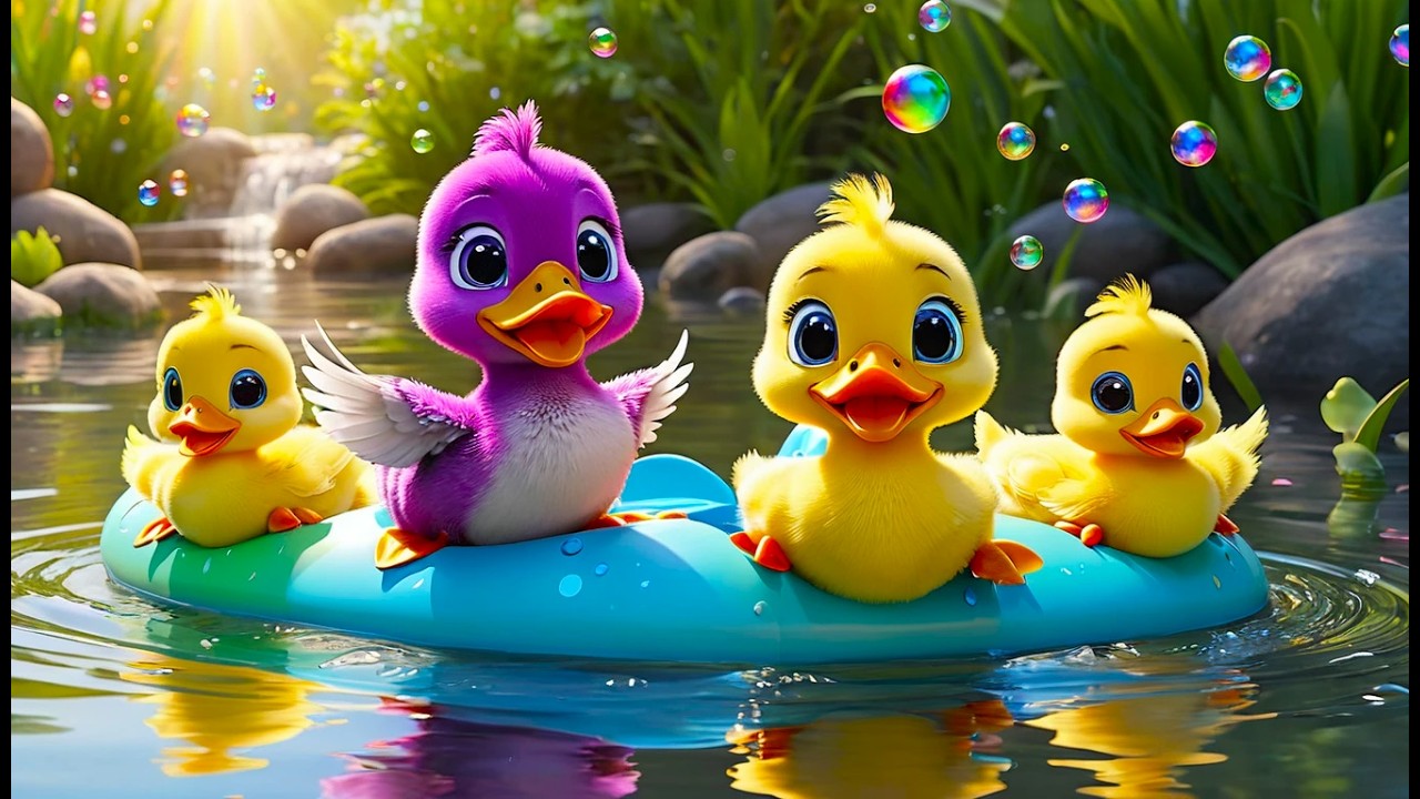 Five Little Ducks Went Out to Play | Fun Counting Song for Kids | Mother Duck Nursery Rhyme