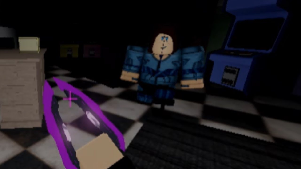 When you get scared by the bot in the fnaf arsenal event