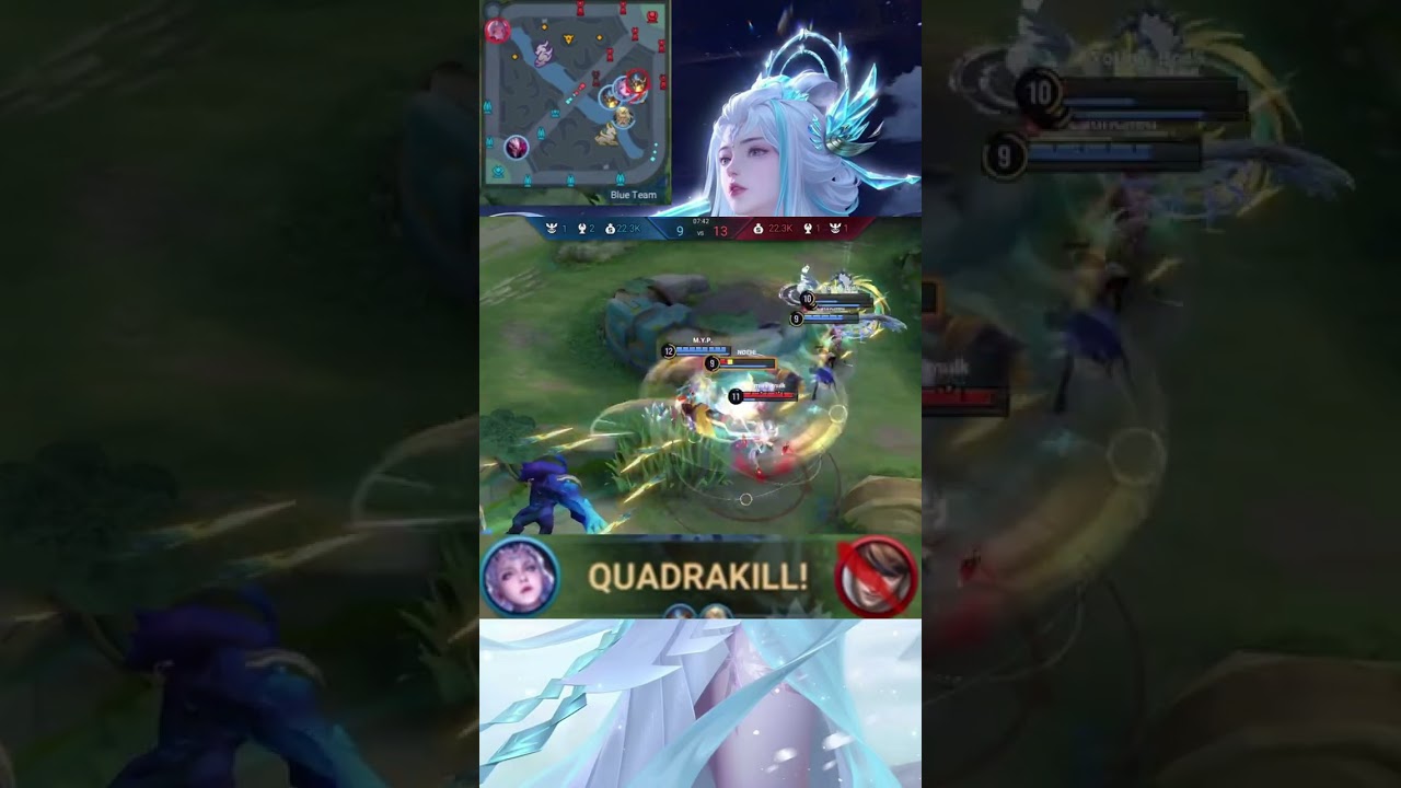 LUNA QUADRAKILL 40.0 short video🤯 ! 露娜打野篇40.0 四杀时刻短视频 LUNA HONOR OF KINGS HOK