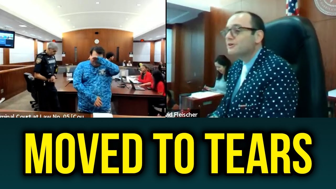 Judge PRAISES Man Turning His Life Around, Moves Him to Tears