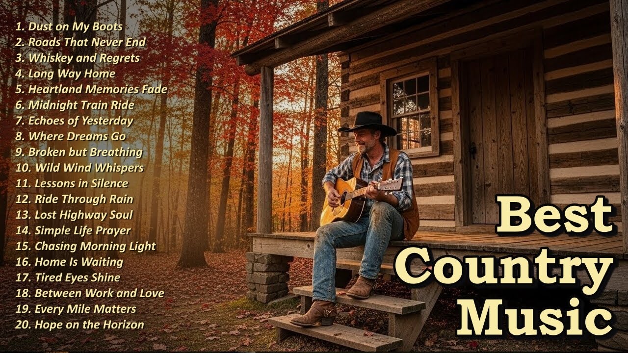 Relaxing Country Songs | Soft Folk Inspired Country Music for Peaceful Moments 🌄🎧