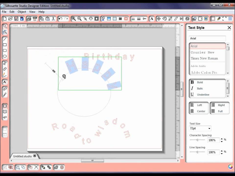 Silhouette Tutorial on Text To Path