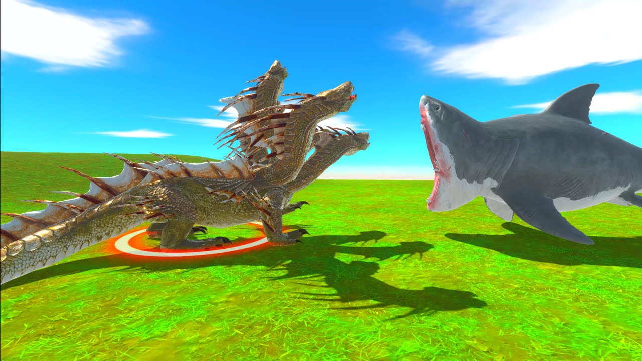 Hydra VS Mutant Megalodon 4K