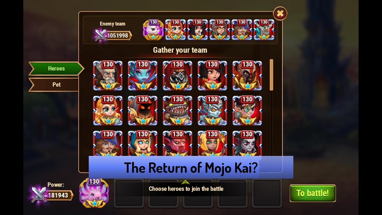 Hero Wars &mdash; Possible Mojo Teams?  Which Are Best?