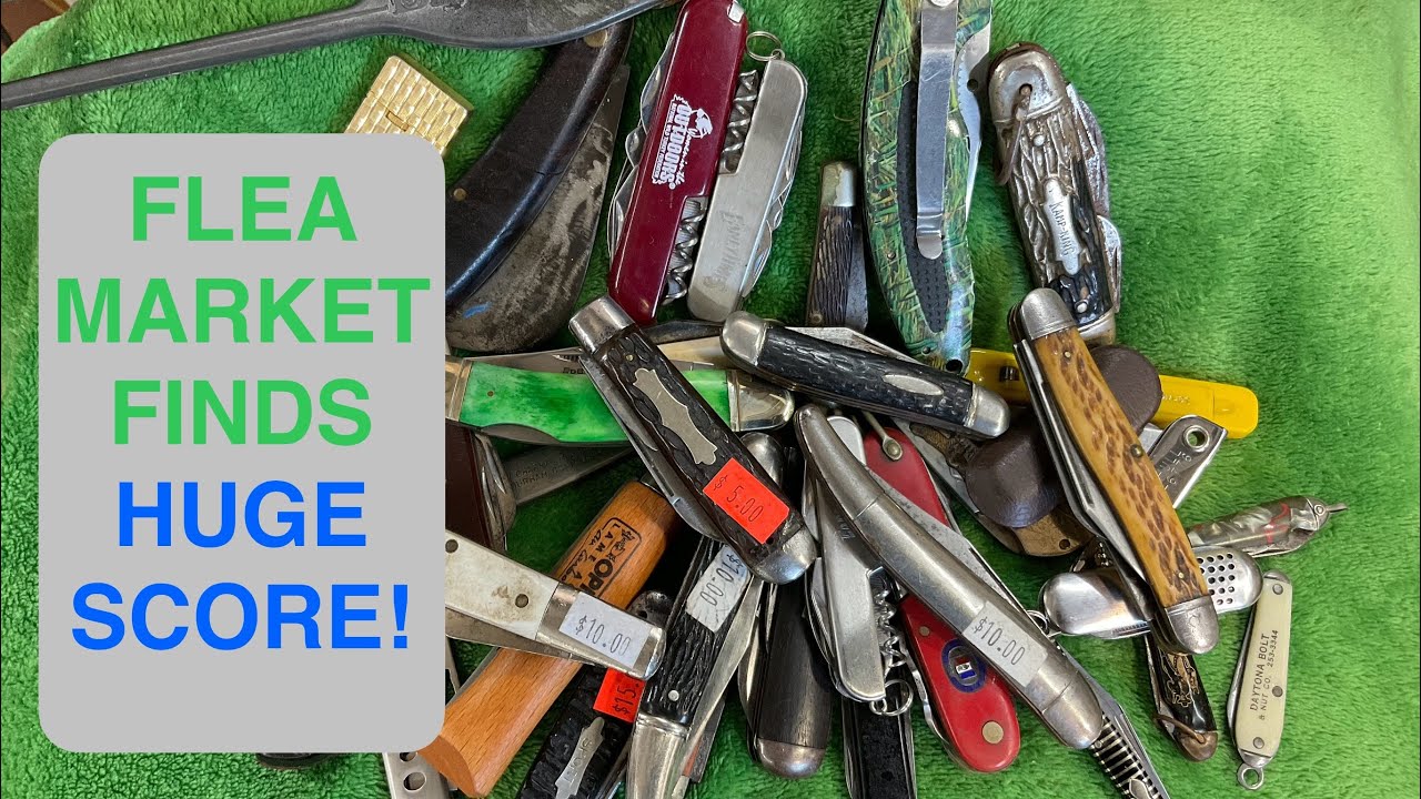 Flea Market and Antique Mall knife finds! (And a DAISY)