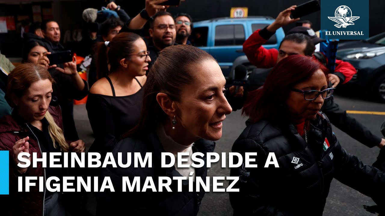 Claudia Sheinbaum asiste a funeral de Ifigenia Martínez