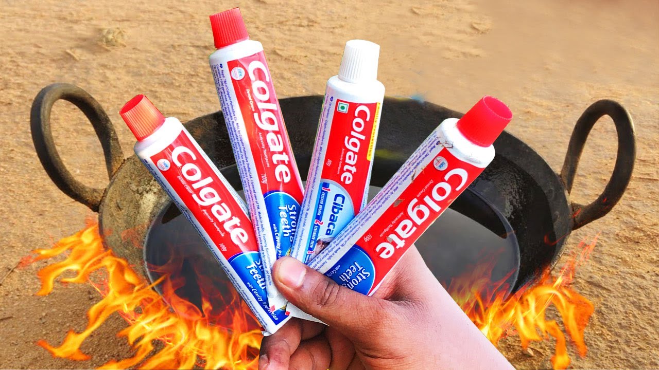 colgate toothpaste vs Hot oil Experiment