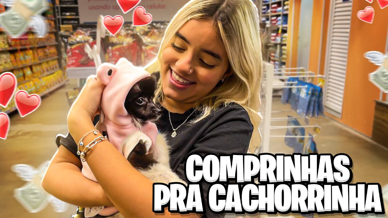 PRIMEIRAS COMPRINHAS PRA CACHORRINHA NOVA!