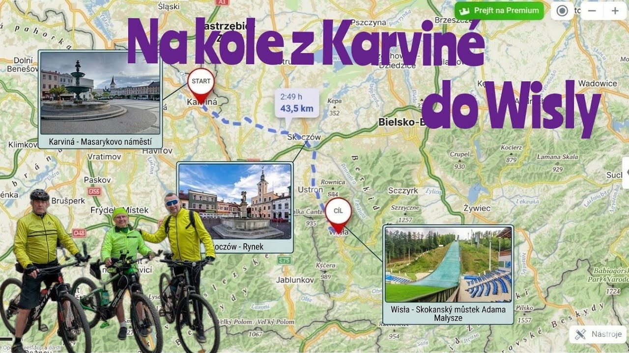 На велосипеде из Карвины🇨🇿 в Вислу🇵🇱