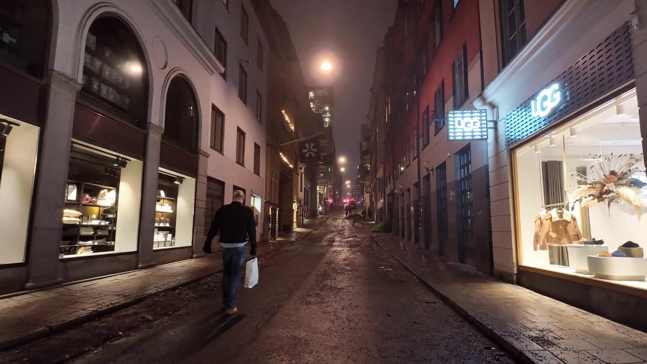 🔴 LIVE Stockholm Night Walk 4K ❄️ Winter City Ambience | Sweden Nightlife Loop 🇸🇪